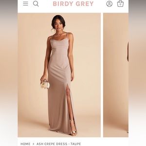 Birdy Grey Ash Crepe Dress in Taupe - size medium, worn once